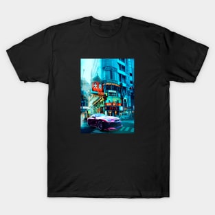 Car Retro Tokyo Synthwave T-Shirt